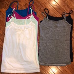 Bundle of 6 Cotton Cami Tanks - XS